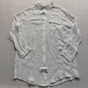 Unbranded Gauze Button Up Shirt Womens Sz S White New Without Tags